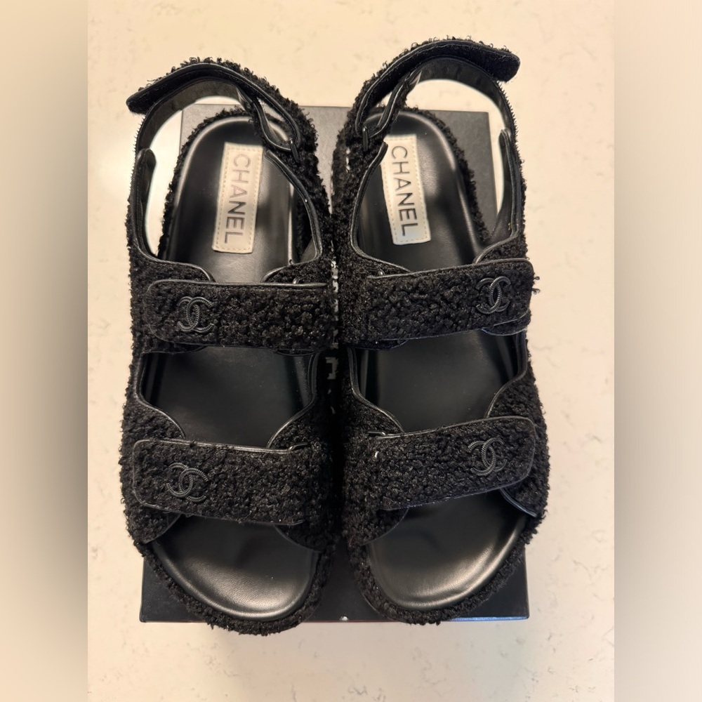 Chanel Dad Sandals - Black